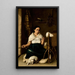 Woman spinning - Luis Cadena — framed artwork on a wall