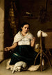 Woman spinning - Luis Cadena — artwork view