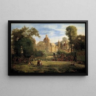La collégiale de Guadalupe - Luis Coto — framed artwork on a wall