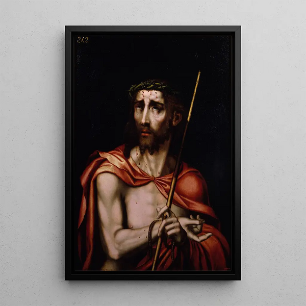 Ecce Homo - Luis de Morales — framed artwork on a wall