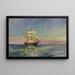 Ship on the Sea - Luis Graner i Arrufí — framed artwork on a wall