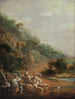 Fragment of a scene with villagers - Luis Paret y Alcázar — artwork view
