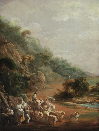 Luis Paret y Alczar - Scene with Villagers fragment.webp