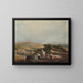 Vue du fragment de Fuenterrabia - Luis Paret y Alcázar — framed artwork on a wall