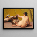 Playing with the tiger - Luis Ricardo Falero — framed artwork on a wall