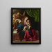 Holy Family - Luis Tristán — framed artwork on a wall