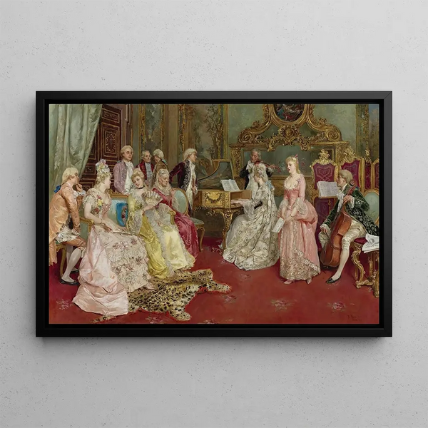A musical recital - Luis Álvarez Catalá — framed artwork on a wall