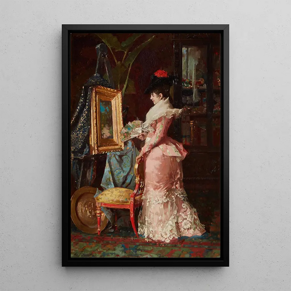 A clever buyer - Luis Álvarez Catalá — framed artwork on a wall