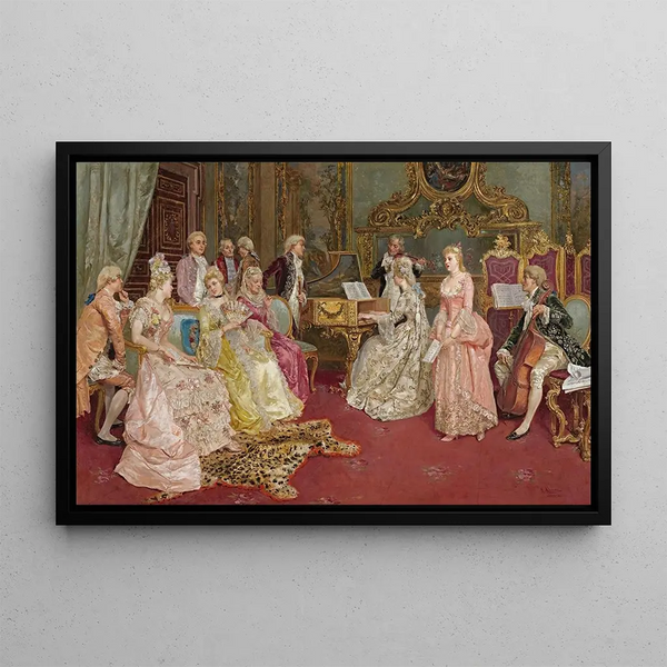 The Recital - Luis Álvarez Catalá — framed artwork on a wall