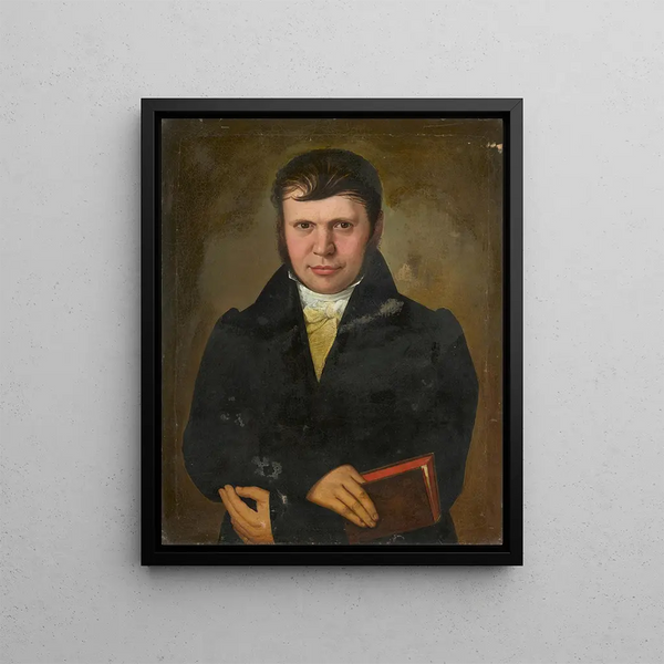 Male Portrait Painting - Lukas Kirner — framed artwork on a wall