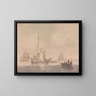 Navigation par temps calme - Luke Clennell — framed artwork on a wall