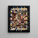 Couette folle Amish - Lydia Beachy — framed artwork on a wall