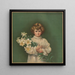 Easter Lily Painting - Campbell Metzger Jacobson — framed artwork on a wall