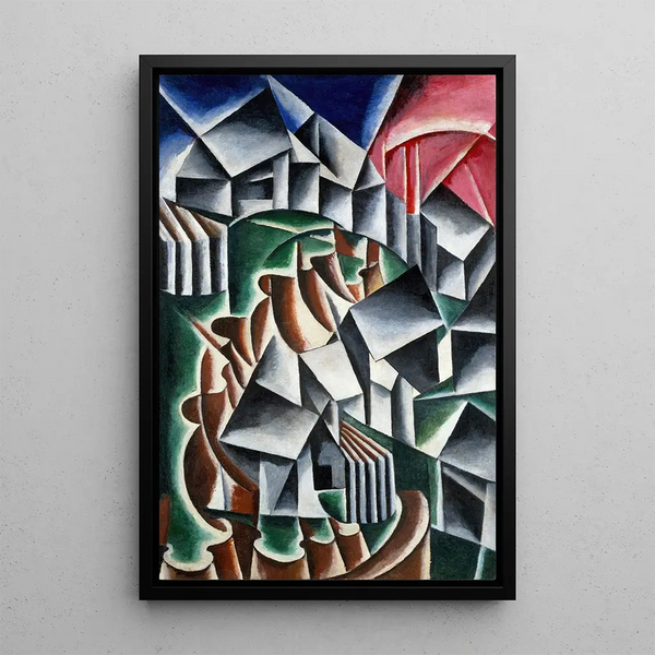 Birsk Painting - Lioubov Popova — framed artwork on a wall