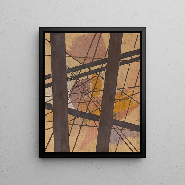 SpacePower Composition - Lioubov Popova — framed artwork on a wall