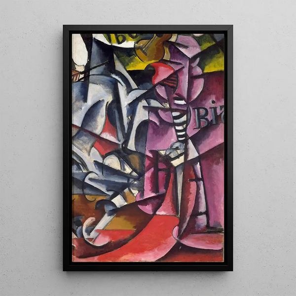 Untitled Painting - Lioubov Popova — framed artwork on a wall