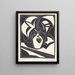 Flower in a Pot Painting - M. A. van Dugteren — framed artwork on a wall