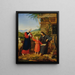 Sainte Famille Painting - M. J. Pelizotti — framed artwork on a wall