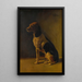 Sitting Dog Painting - M Gurcin — artwork view