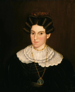 M W Hopkins - Woman in Black Dress.webp