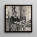 my wife, Mrs. Anna Syberg, braiding a crown - Fritz Syberg — framed artwork on a wall