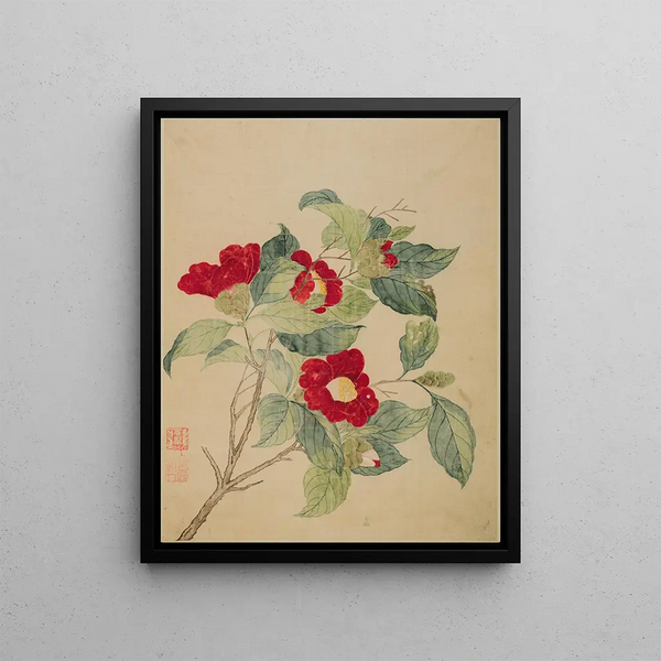 Camellias - Ma Yuanyu — framed artwork on a wall