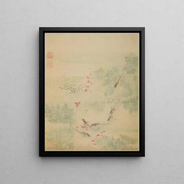 Fish - Ma Yuanyu — framed artwork on a wall