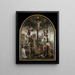 Calvaire Painting - Maarten van Heemskerck — framed artwork on a wall