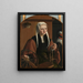 Portrait of a woman, perhaps Anne Codde - Maarten van Heemskerck — framed artwork on a wall