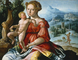 The Rest During the Flight into Egypt - Maarten van Heemskerck — artwork view
