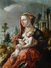Virgin and Child before a landscape - Maarten van Heemskerck — artwork view