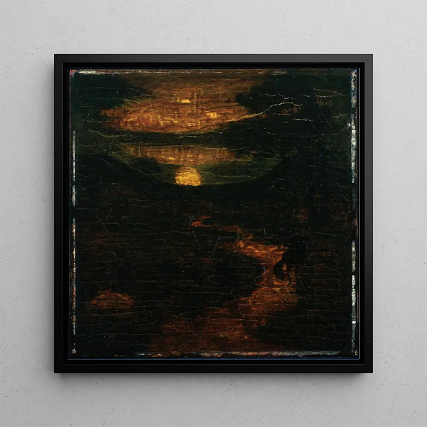 Macbeth and the Witches - Albert Pinkham Ryder — framed artwork on a wall