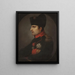 Bust of Napoleon - Maciej Topolski — framed artwork on a wall