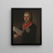Portrait of a Clergyman - Maciej Topolski — framed artwork on a wall