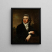 Portrait of a Man - Maciej Topolski — framed artwork on a wall