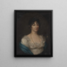 Portrait of a Woman - Maciej Topolski — framed artwork on a wall