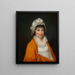 Portrait of an Unknown Lady - Maciej Topolski — framed artwork on a wall