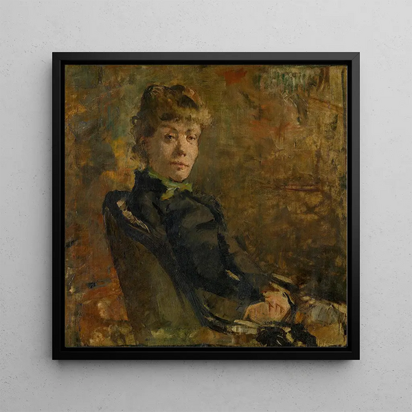 Madame Constantin Meunier - Theo van Rysselberghe — framed artwork on a wall