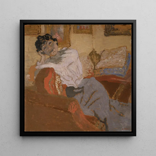 Madame Hessel on the sofa - Édouard Vuillard