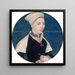 Madame Jane Small - Hans Holbein the Younger — framed artwork on a wall
