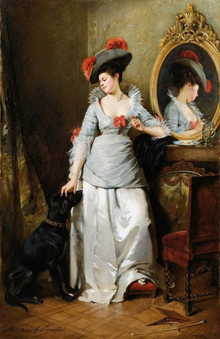 MadeleineJeanne Lemaire - Elegant With A Dog.webp