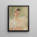 A Beauty in White - Madeleine Carpentier — framed artwork on a wall