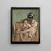Mother and her baby - Madeleine Carpentier — framed artwork on a wall