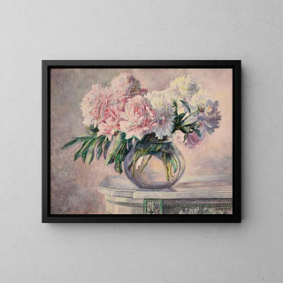 Peonies - Madeleine Lacourt — framed artwork on a wall