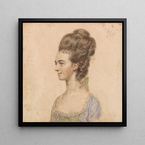 Mademoiselle Barbara Hill 1838 - John Smart — framed artwork on a wall