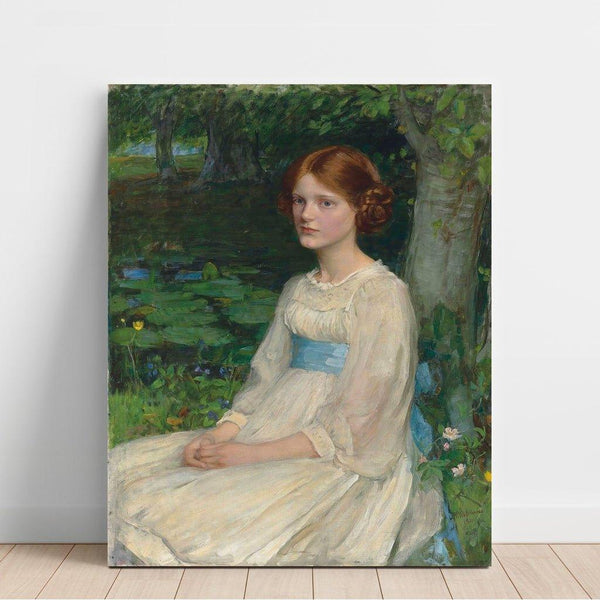 Reproduction of the painting Mademoiselle Betty Pollock - John William Waterhouse