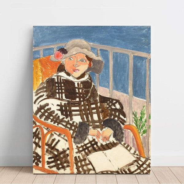 Reproduction of the painting Mademoiselle Matisse in a Scottish Coat - Henri Matisse