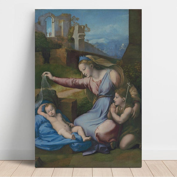 Reproduction of the painting Madonna with a Blue Diadem - Raphael