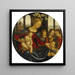 Madonna and Child Jesus with the Child Saint John the Baptist and Three Angels - workshop of Domenico Ghirlandaio — wall display of the artwork