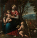 Madonna and Child with Saint John the Baptist as a child - Orsola Maddalena Caccia — artwork view